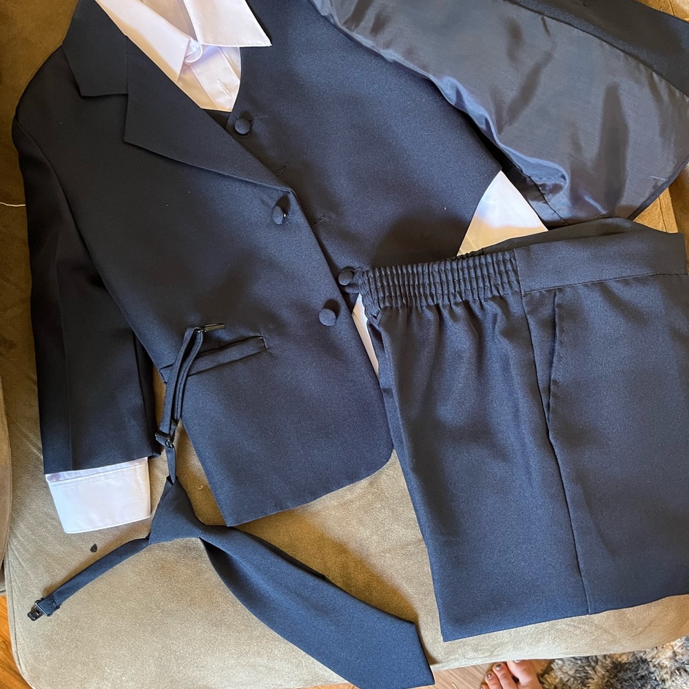 Toddler Boys Navy 3 piece suit